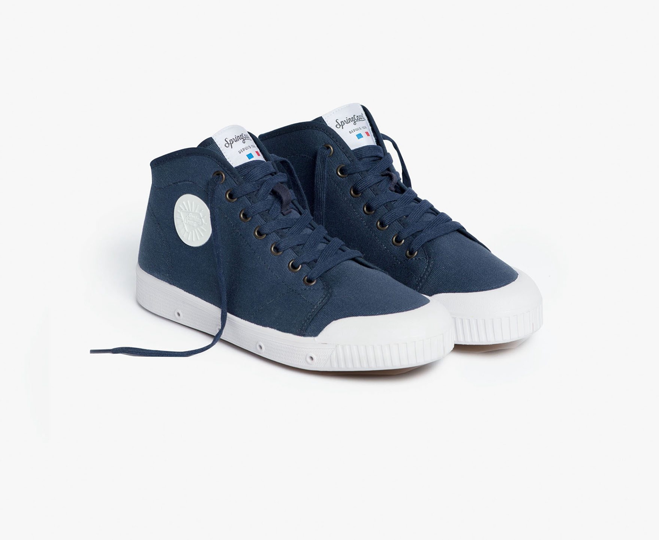 Spring Court B2 CANVAS Men's Trainers Dark Blue | South Africa-10IWFVUYH